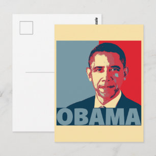 OBAMA POP ART POSTKARTE