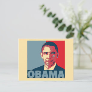 OBAMA POP ART POSTKARTE