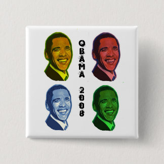 Obama-Pop-Kunst Button