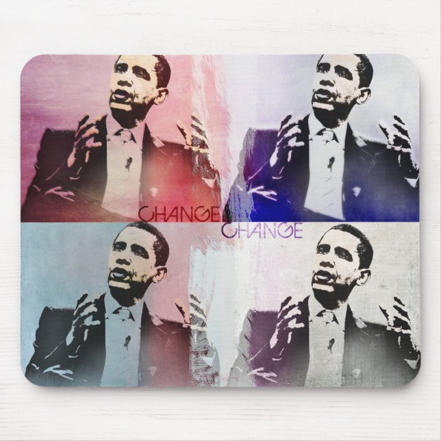 Obama_popArt2 Mousepad (Vorne)
