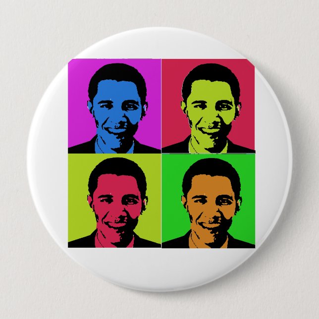 Obama-Portrait Button (Vorderseite)