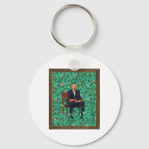 Obama Portrait T-Shirt Schlüsselanhänger