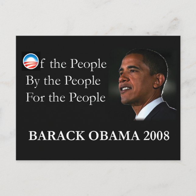Obama Postcard Postkarte (Vorderseite)
