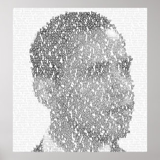 Obama-Poster "Text-Art" Poster