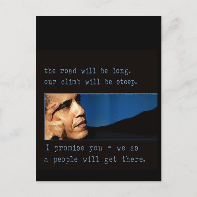 Obama Postkarte (Vorderseite)