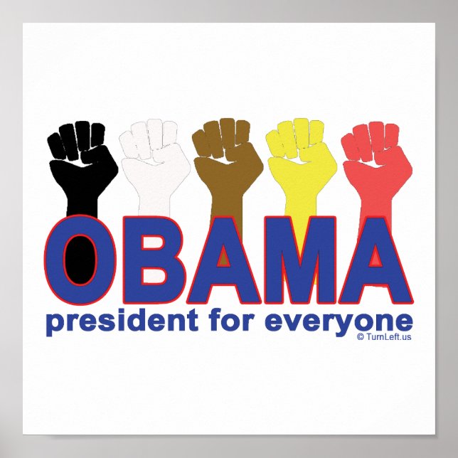 OBAMA PRÄSIDENT FÜR JEDEN POSTER (Vorne)