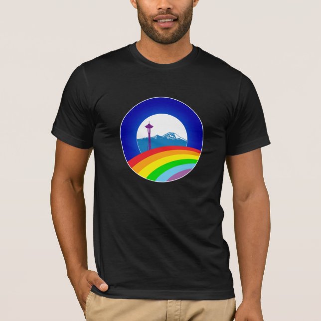 Obama Pride, Ltd Edition Seattle Shirt, Black T-Shirt (Vorderseite)