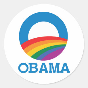 OBAMA PRIDE -.png Runder Aufkleber