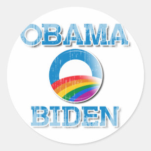 OBAMA PRIDE RUNDER AUFKLEBER