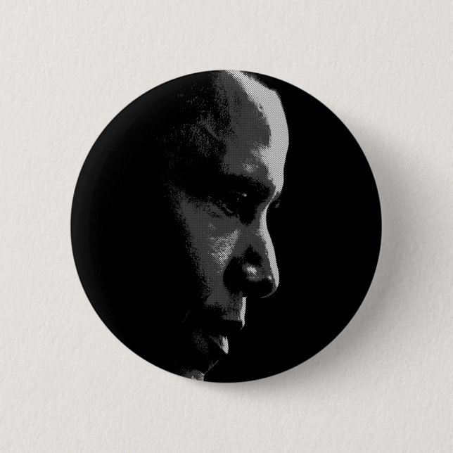 Obama-Profil-Button Button (Vorderseite)