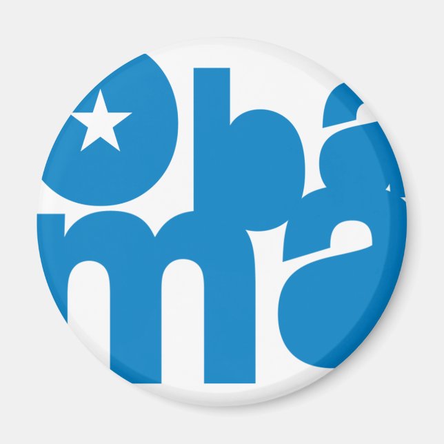 Obama-Quadratmagnet Magnet (Vorne)