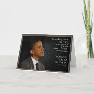 Obama Quote Karte
