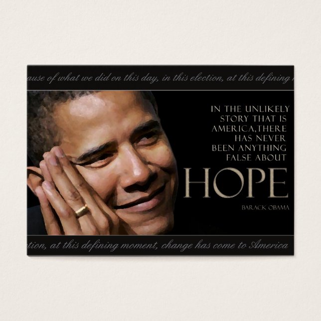 Obama Quotenkarte (Vorderseite)