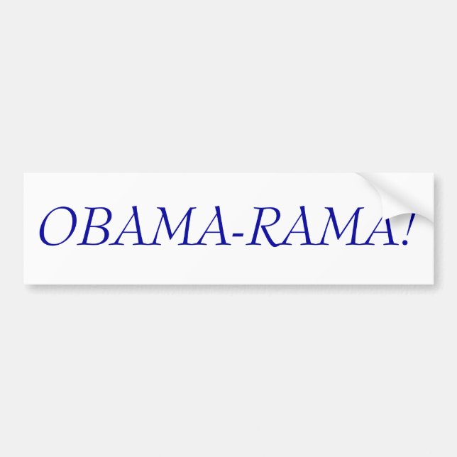OBAMA-RAMA! AUTOAUFKLEBER (Vorne)