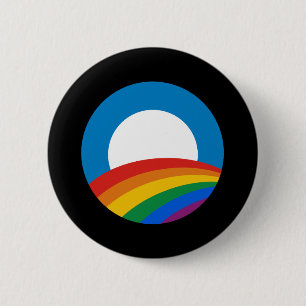 Obama-Regenbogen Button