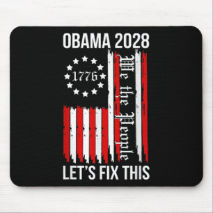 Obama Retro Patriotic 2028 Politische Protest Kund Mousepad