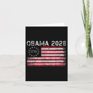 Obama Retro US Vintage Flag Patriotisch 2028 Polit Karte