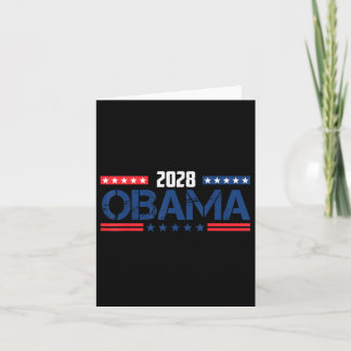 Obama Retro Vintag Patriotic 2028 politische Prote Karte