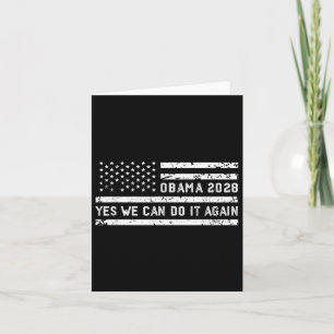 Obama Retro Vintage Patriotisch 2028 Politische Pr Karte