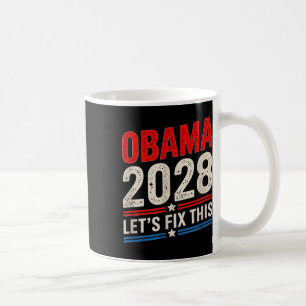 Obama Retro Vintage Patriotisches 2028 Politisches Kaffeetasse