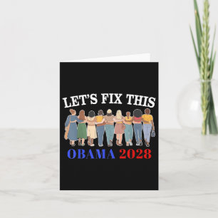 Obama Retro Vintage Patriotisches 2028 Politisches Karte
