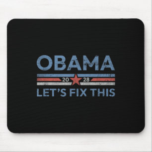 Obama Retro Vintage Patriotisches 2028 Politisches Mousepad