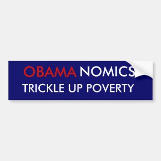 OBAMA, RIESELN HERAUF ARMUT, NOMICS AUTOAUFKLEBER