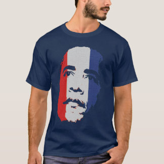 Obama-rotes weißes u. blaues Gesichts-Shirt T-Shirt