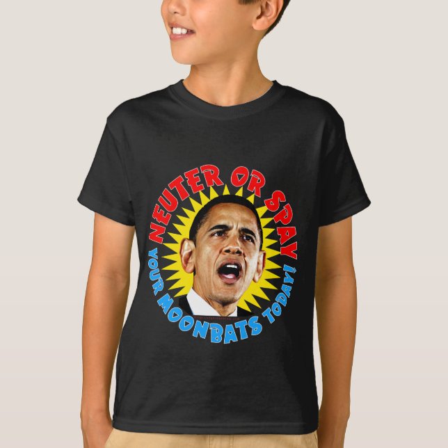 Obama sächliches Moonbats T-Shirt (Vorderseite)