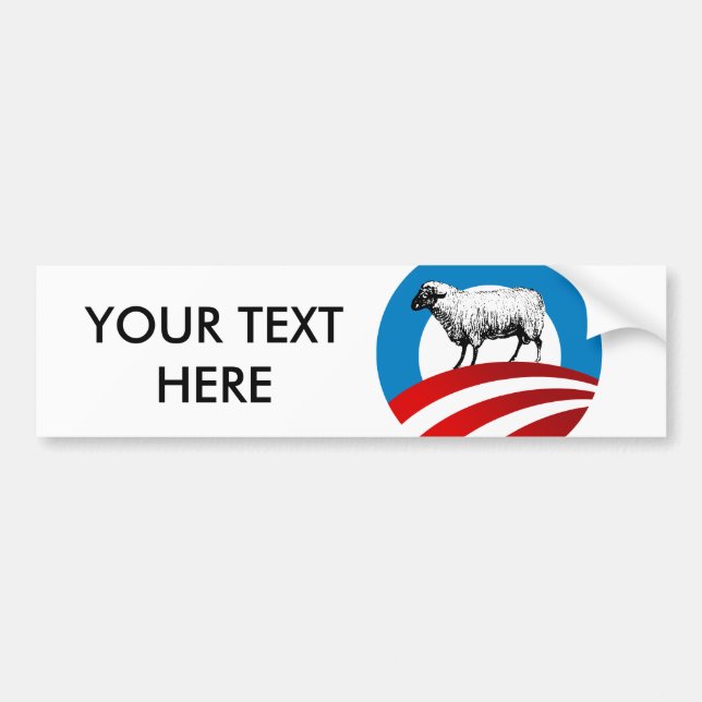 OBAMA-SCHAFE AUTOAUFKLEBER (Vorne)