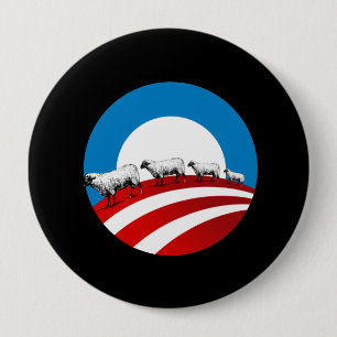 Obama-Schafe Button