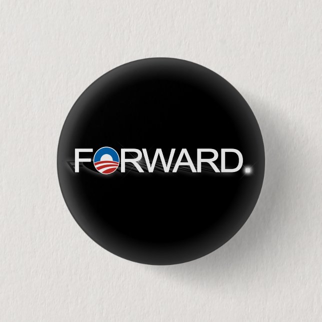 Obama schicken 2012 Schwarzweiss-Kampagnen-Button Button (Vorderseite)