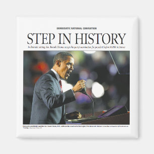 Obama: Schritt in der Geschichte Magnet