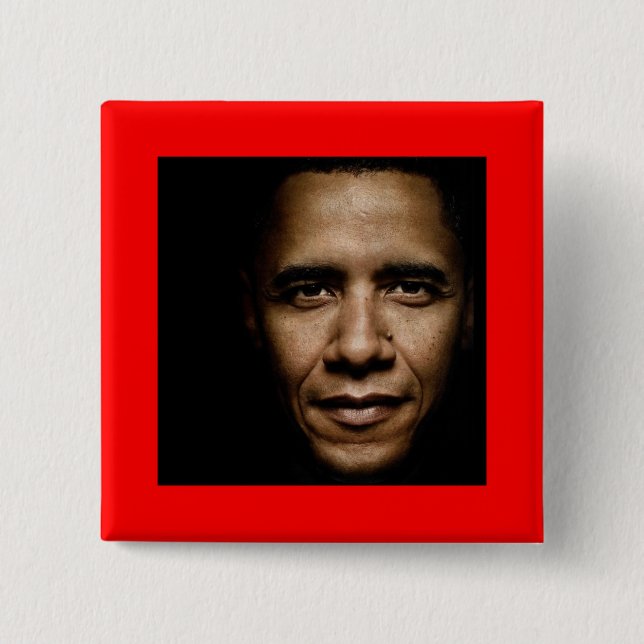Obama-Schwarz Button (Vorderseite)