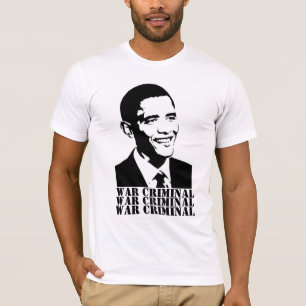 Obama Schwarzweiss, KRIEGSVERBRECHER, KRIEG T-Shirt