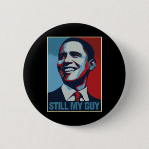 Obama-Shirt Immer noch mein Mann Barack Obama Gesc Button