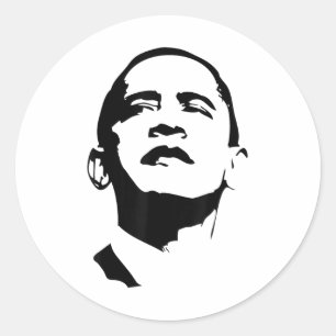 Obama Shirt - Präsident Barack Obama Runder Aufkleber