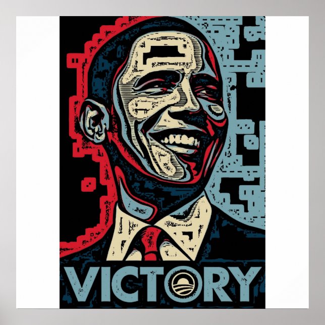 Obama Sieg Poster (Vorne)