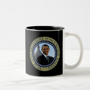 Obama-Siegel-Gold Zweifarbige Tasse