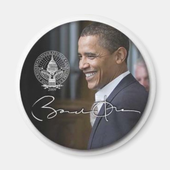 Obama Signature Kühlschrankmagnet - Gewohnt Magnet (Vorne)