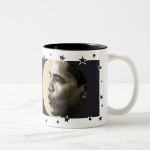 Obama Silvertone Tasse