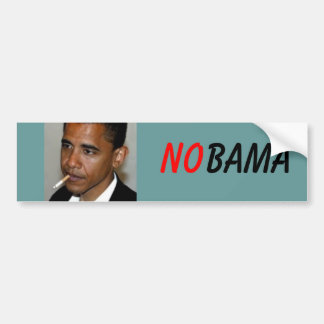 obama_smoking1, NEIN, BAMA Autoaufkleber