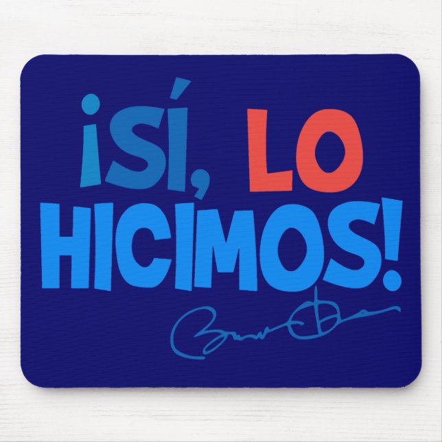 Obama-Spanisch ja taten wir Einweihung Mousepad (Vorne)