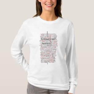 Obama-Sprache-Wort-Wolke T-Shirt