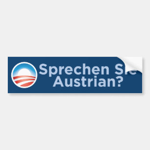 Obama - Sprechen Sie Österreicher? Autoaufkleber