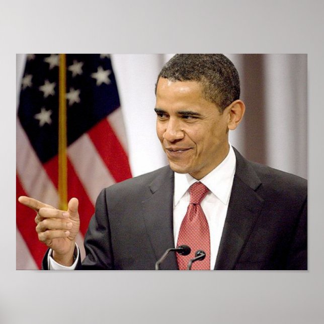 Obama spricht poster (Vorne)