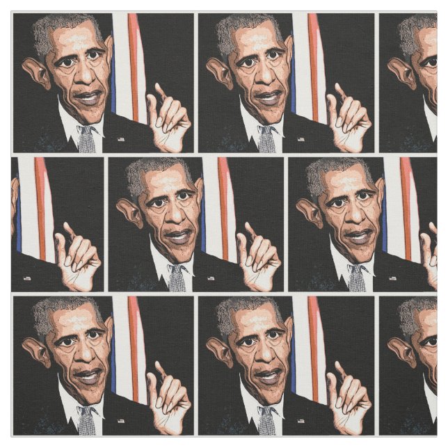 Obama Stoff (Muster)