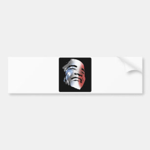 Obama StStripe 3black Autoaufkleber
