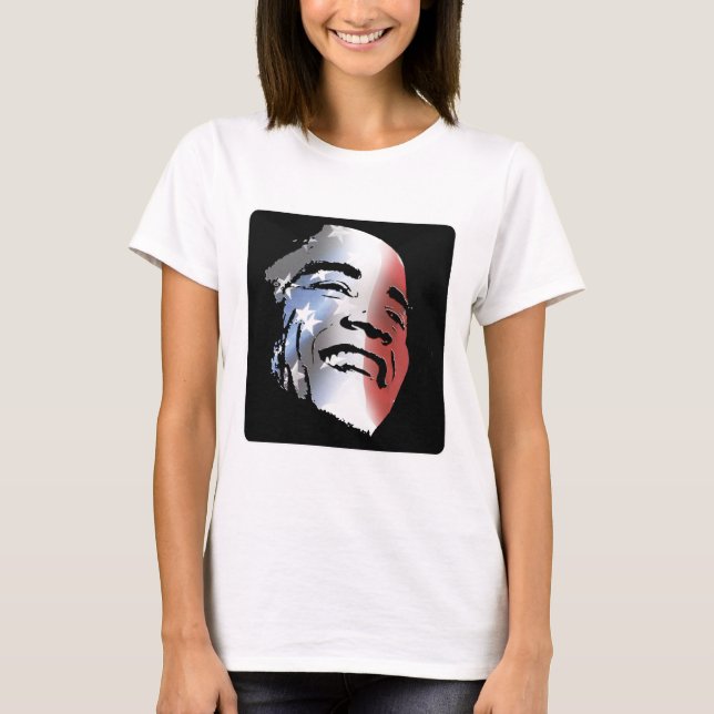 Obama StStripe 3black T-Shirt (Vorderseite)