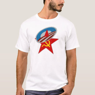 Obama-Symbol-sozialistischer Stern T-Shirt
